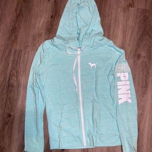 Pink zip up hoodie